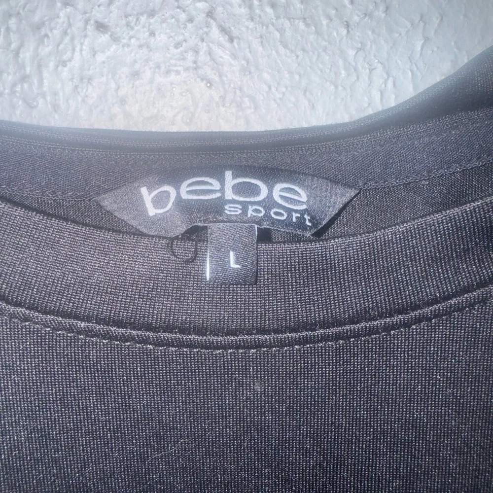 bebe Black Performance Tee